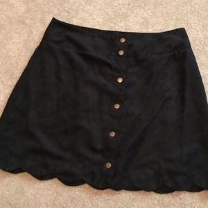 Black skirt.